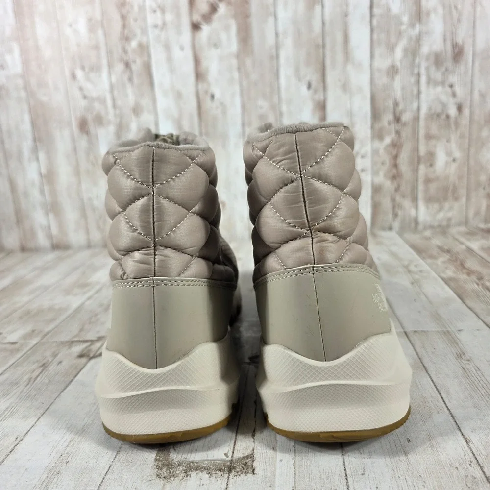The North Face ThermoBall Progressive Zip II Boots Taupe Tan Womens 7 NF0A4O9D
